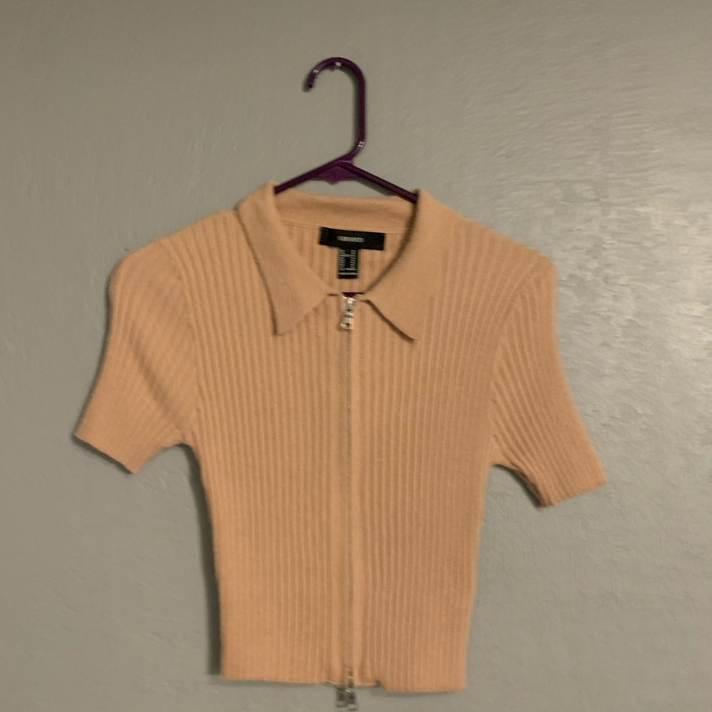 forever 21 brown crop top